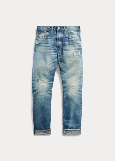 Ralph Lauren Slim Fit Selvedge Jeans Herre Danmark (ACFNV3970)